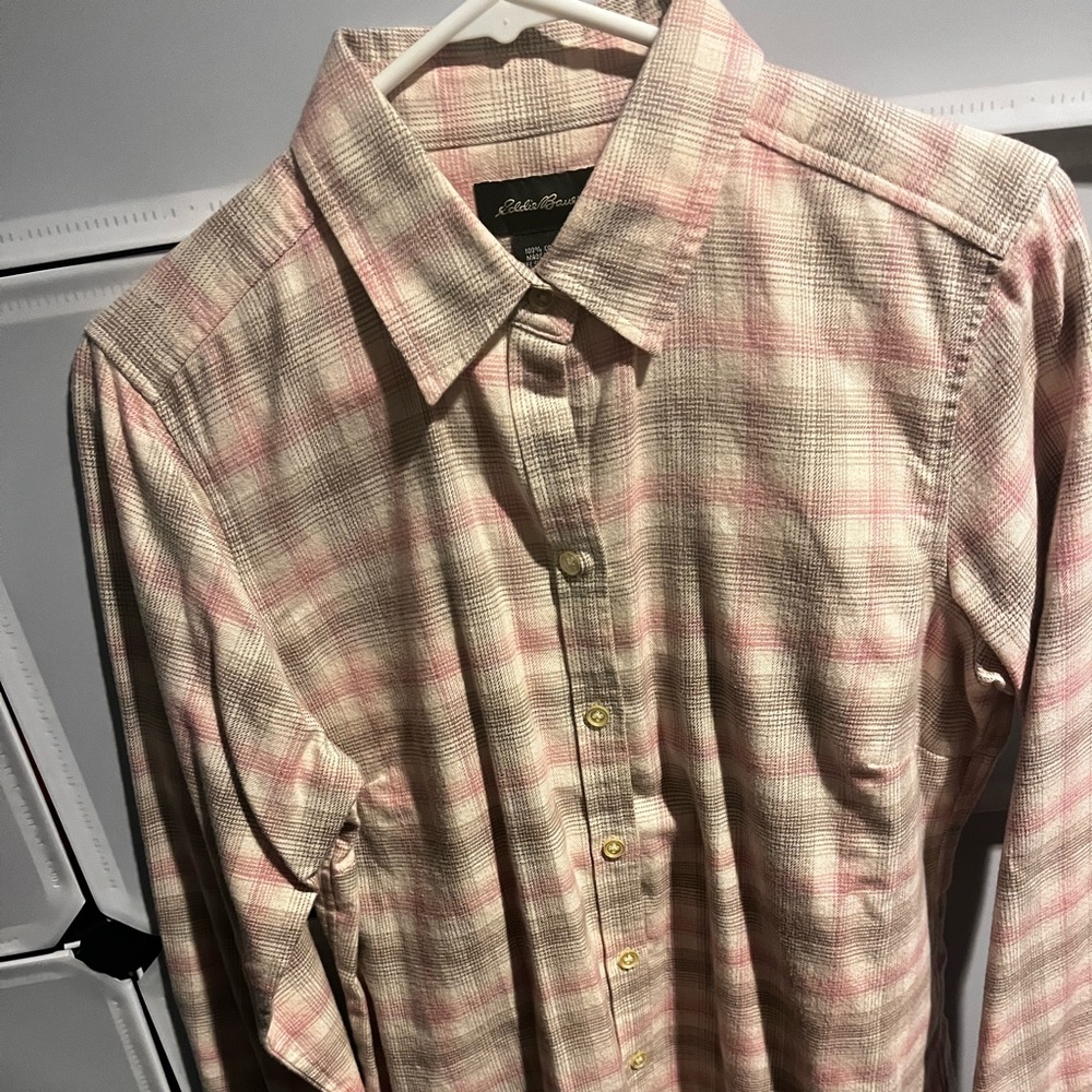 Eddie Bauer Flannel Size Medium Tall